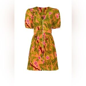 Farm Rio Guava Print Mini Dress